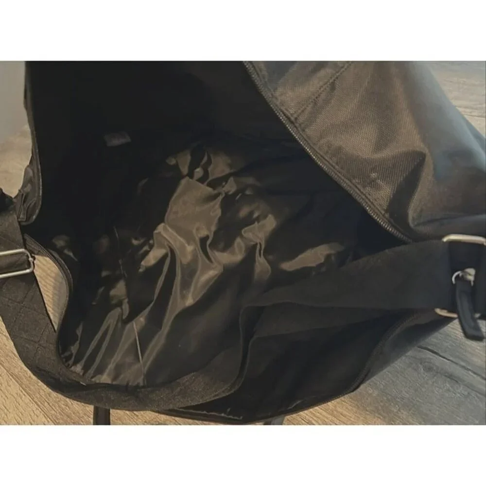 Vince Camuto Weekender Bag Black Tote Travel Packable Zip NEW‎